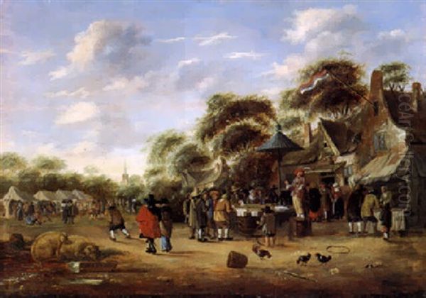 Jahrmarkt Auf Einer Dorfstrasse - view 1