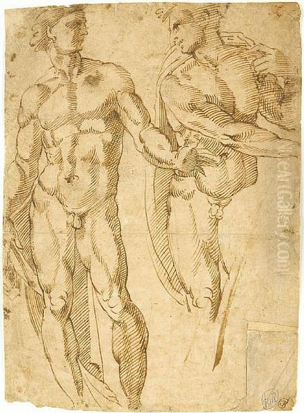 A Study Of Two Figures - view 1