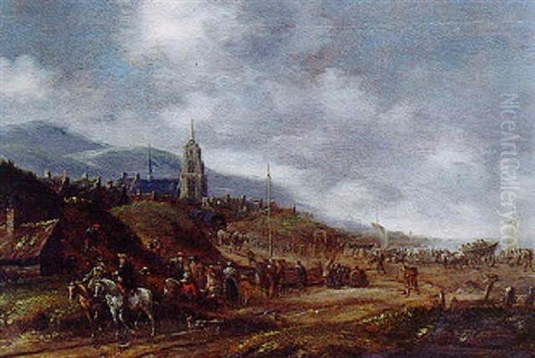 Pecheurs Sur La Greve - view 1
