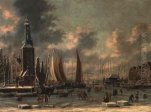 Amsterdam Seen From The Scheepjesbrug by Thomas Heeremans
