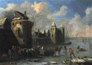 Eisvergn_gen Vor Den Mauern Einer Stadt by Thomas Heeremans