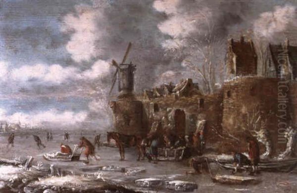 Eisvergn_gen Vor Den Mauern Einer Stadt - view 1
