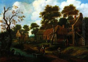 Dorf An Einem Fluss by Thomas Heeremans