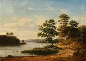 Summerday By A Fjord by Ida Marie Margrethe Heerfordt