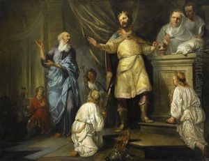 Moses I Templet by Hendrik Heerschop