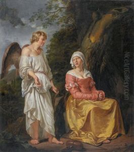 Hagar Und Der Engel by Hendrik Heerschop