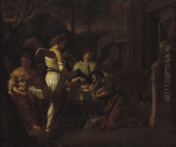 Abraham Entertaining The Three Angels - view 1
