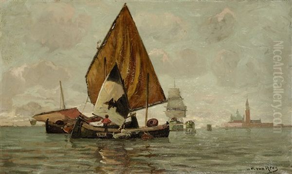 Fischerboote Vor Chioggia - view 1