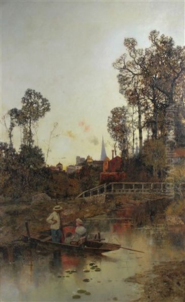 Couple On The Canal - view 1
