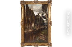 Wooded Riverscape by Karl Heffner