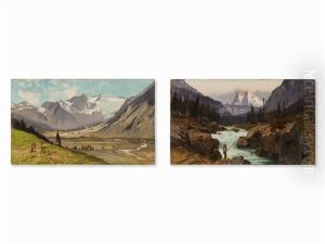 Pair Of Alpine Landscapes Pair Of Alpine Landscapes
