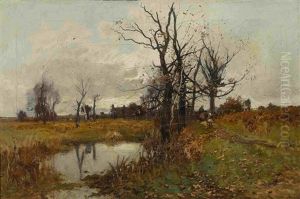 Moorlandschaft Mit Figurenstaffage