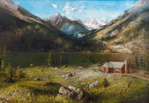Lake In The Alps by Karl Heffner