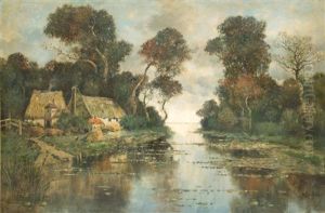 Mecklenburger Landschaft Am See by Karl Heffner