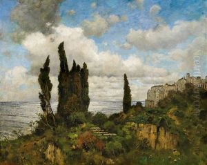 An Der Kuste In Italien by Karl Heffner