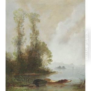 Abandoned Boats At River's Edge