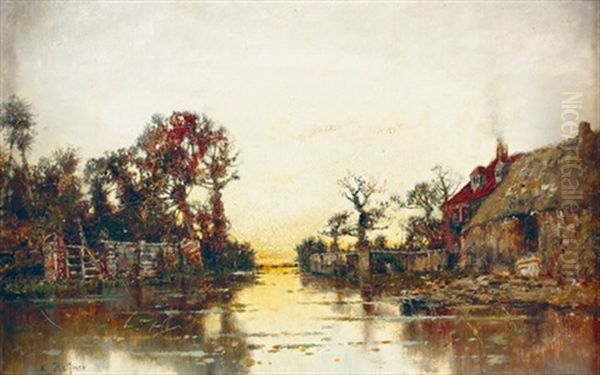 Abendliche Flussuferpartie - view 1