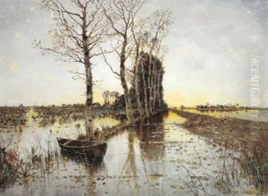 Frieslandische Landschaft by Karl Heffner
