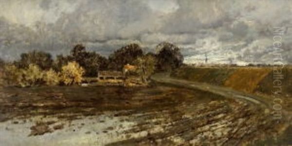 Deich-landschaft Im Herbst - view 1