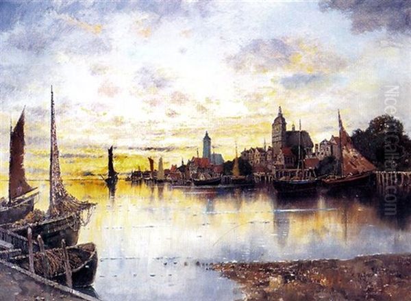 Blick Auf Eine Hafenstadt An Der Ostsee - view 1