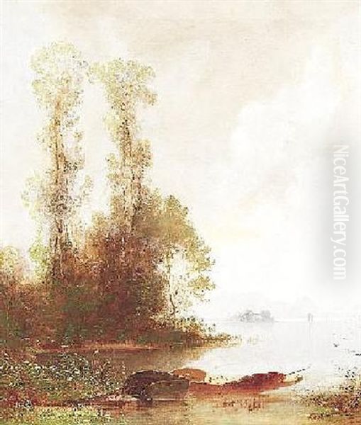 Morgenstimmung An Einem Oberitalienischen See - view 1
