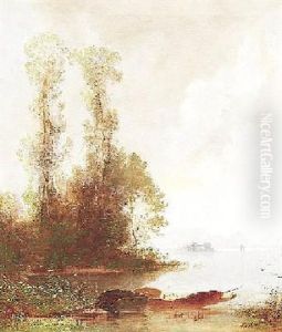 Morgenstimmung An Einem Oberitalienischen See by Karl Heffner