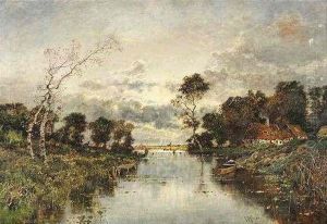 Niederrheinische Fluslandschaft by Karl Heffner