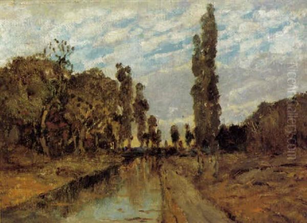 Kleine Fluslandschaft Mit Pappeln - view 1