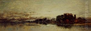 Coastal Village At Dawn by Karl Heffner