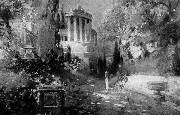 Capriccio, With The Temple Of Vesta - view 1