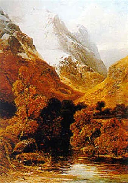 A Mountainous Gorge - view 1