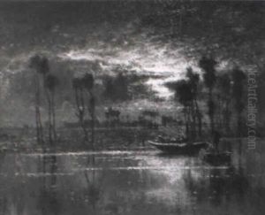 Mondschein Uber Dem See by Karl Heffner