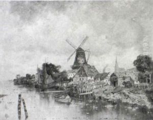 Kanal In Mecklenburg by Karl Heffner