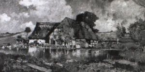 Fluslandschaft Mit Gehoft