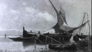 Fischerboote Am Strand by Karl Heffner
