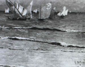 Segelboote Vor Der Kuste