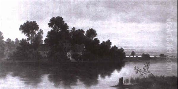 Abendliche Fluslandschaft - view 1