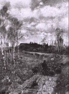 Schafer Mit Ihren Herden In Heidelandschaft by Karl Heffner