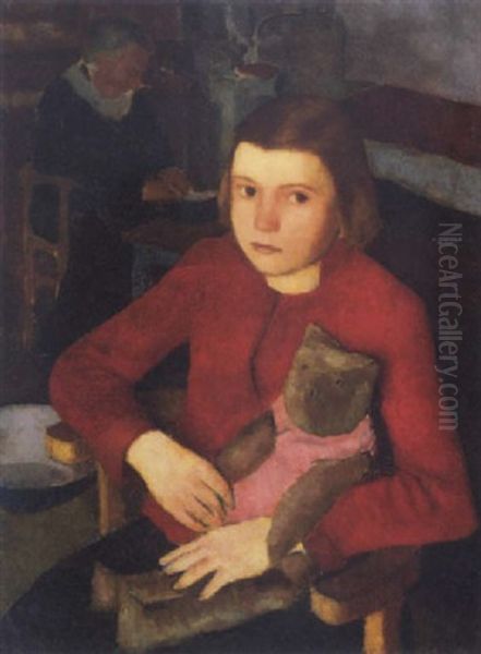 Kislany Mackoval (girl With A Teddy Bear) - view 1