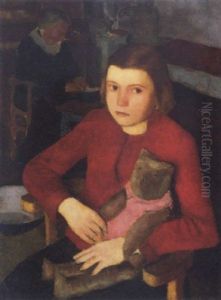 Kislany Mackoval (girl With A Teddy Bear)