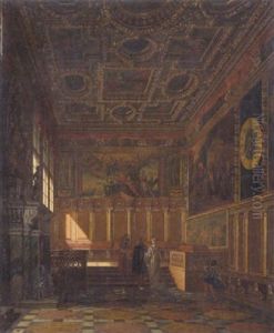 Festsaal Im Dogenpalast Zu Venedig by Heinrich Anton Heger