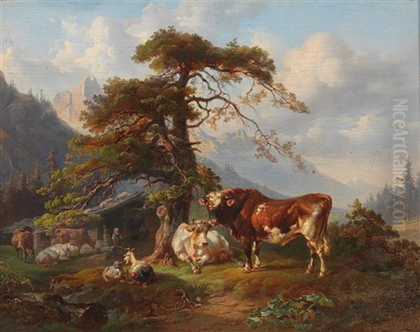 On The Alpine Pasture - view 1