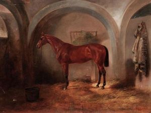 A Bay Hunter In A Stable A Bay Hunter In A Stable
