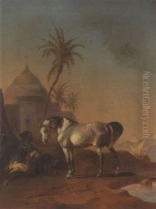 Orientale Mit Schimmel by Joseph Heicke