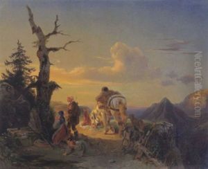Rast An Der Tranke by Joseph Heicke
