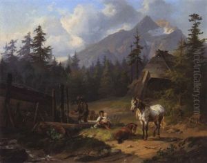 Gebirgslandschaft by Joseph Heicke