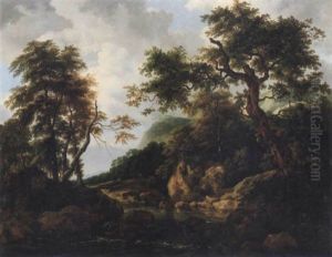 Bergslandskap Med Trad Och Vatten by Per Gustaf von Heideken
