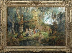Badende Am Waldsee Badende Am Waldsee
