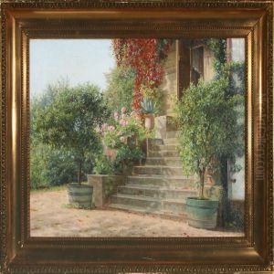 Sunny Day In A Garden, Probaly Italy Sunny Day In A Garden, Probaly Italy