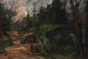 Zigeunerlager by Hans Heider